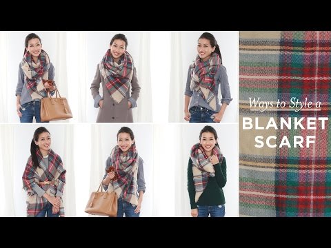 How to style / tie a blanket scarf