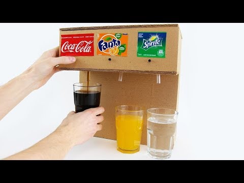 How to Make Coca Cola Soda Fountain Machine with 3 Different Drinks at Home - UCZdGJgHbmqQcVZaJCkqDRwg