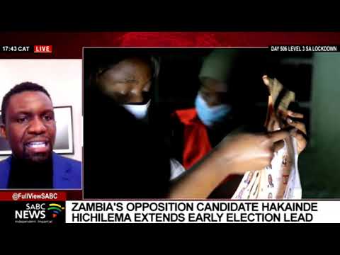 Zambia Elections I Opposition leader Hichilema takes an early lead