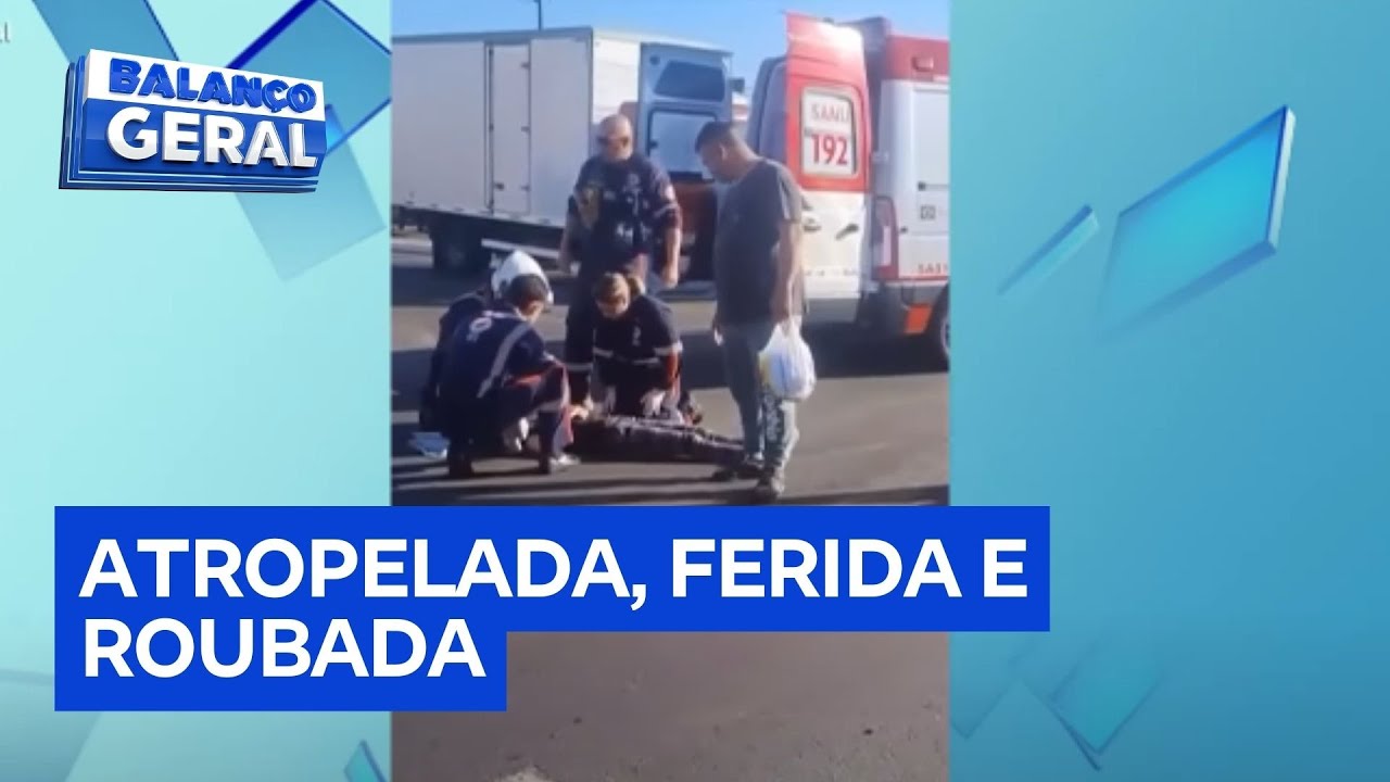 Ciclista é atropelada e recebe ajuda na rua  mas ajudante foge com a bicicleta