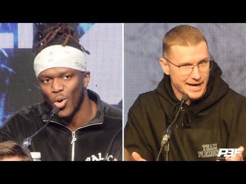 “I WILL FINALLY CRITIQUE HIM” – KSI STICKS IT ON WADE PLEMONS DURING PRESS CONFERENCE