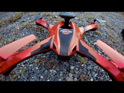 FEILUN FX176C 2nd TEST 6 MPH WIND APP CAMERA FLIGHT GPS Brushed RC Quadcopter - UCXP-CzNZ0O_ygxdqiWXpL1Q