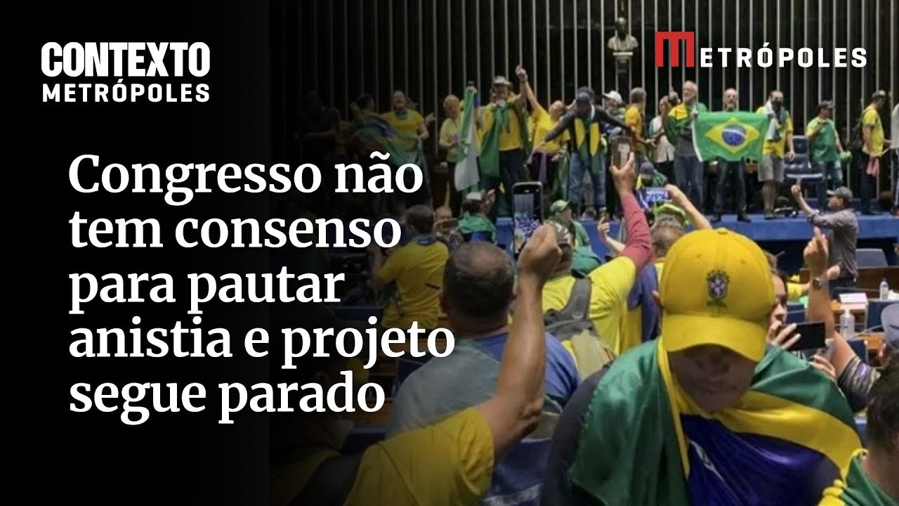 Congresso não tem consenso para pautar anistia e projeto segue parado