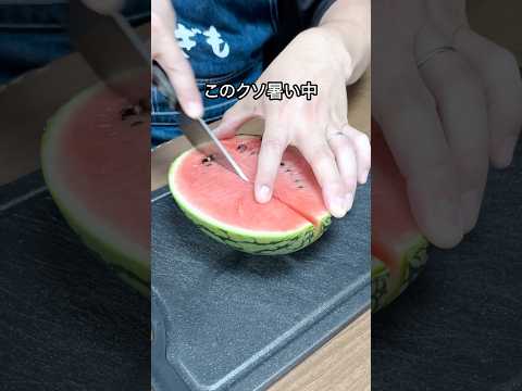 [ スイカ × ジンジャエール ]我が家の閣下(妻)がいない間にスイカのカクテルを堪能する動画