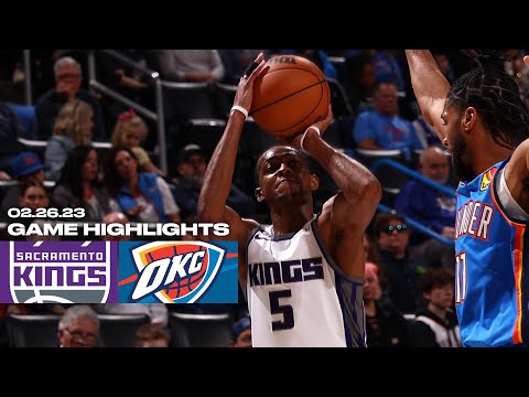 De'Aaron Fox Posts SEVENTH-STRAIGHT 30 Ball in W over Thunder | 02.26.23 video clip