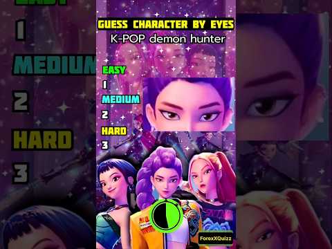 olny 1% K-POP Fans can guess this character by their eyes 🫣👀 | #shorts #kpopdemonhunters #kpop #quiz