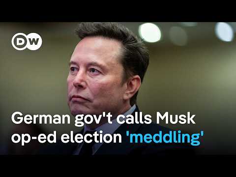 Why has Musk's op-ed endorsing Germany's far-right AfD party drawn Berlin's ire? | DW News