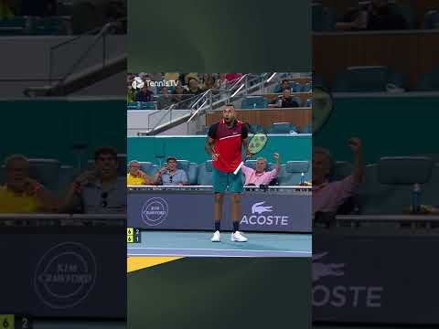 Nick Kyrgios INSANE Return!