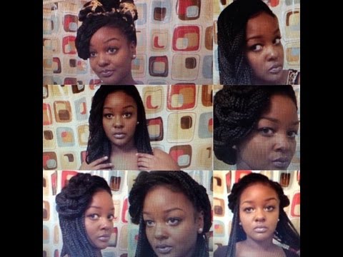 7 ways to style box braids (tutorial) 2013