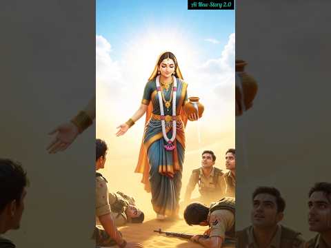 Indian Soldiers Faint from Thirst, Rescued by Divine Miracle 😰 #ai #indianarmy #dhartimata