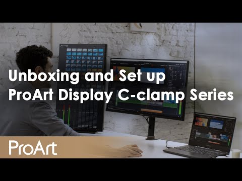 Unboxing and How to Set up ProArt Display C-clamp Series  | ASUS