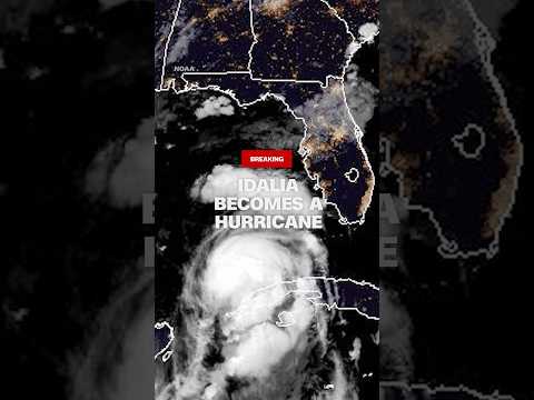 Idalia becomes a hurricane