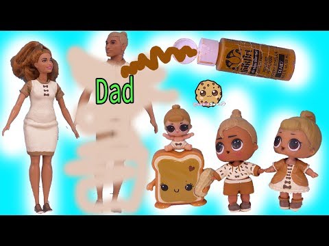 DIY LOL Surprise Peanut Butter DAD Makeover ! Real Easy Barbie Doll Family Craft Video - UCelMeixAOTs2OQAAi9wU8-g