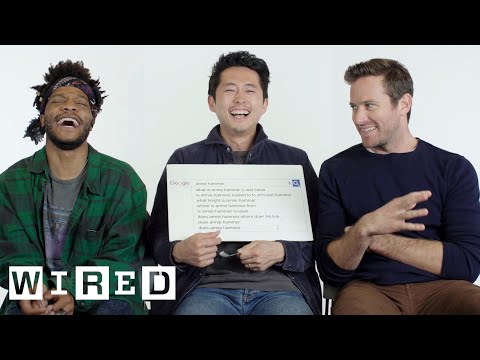 Steven Yeun, Armie Hammer & Jermaine Fowler Answer the Web's Most Searched Questions | WIRED - UCftwRNsjfRo08xYE31tkiyw