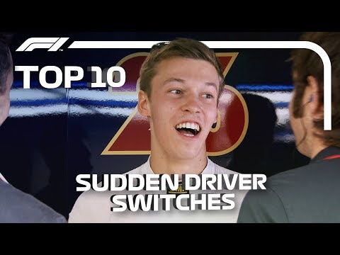 Top 10: Sudden Driver Switches in F1