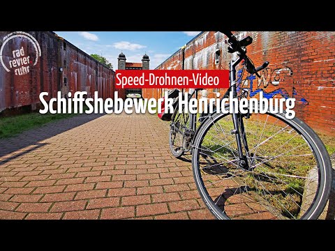 Radfahren im Ruhrgebiet | Speed-Drohnen-Flug | Schiffshebewerk Henrichenburg Waltrop