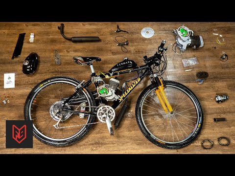 How to Build a 2-Stroke Motorized Bicycle in 6 Minutes