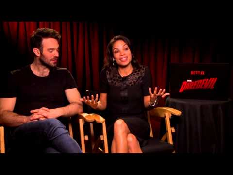 Marvel's Daredevil Interview - Charlie Cox & Rosario Dawson - UCnIup-Jnwr6emLxO8McEhSw