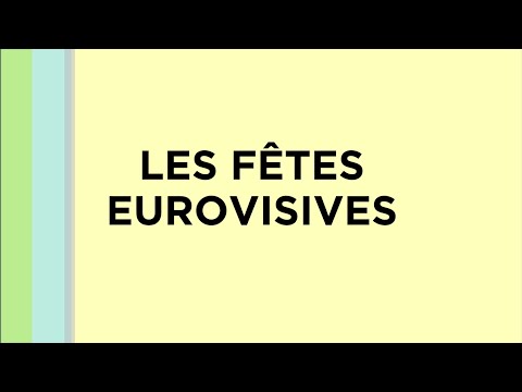 Les fêtes eurovisives