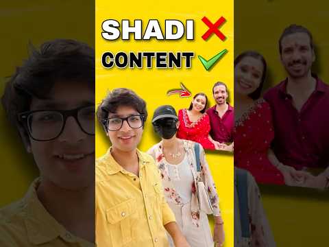 Shadi ❌ Content ✅ || @souravjvlogs @MohitChhikaraVlog #souravjoshivlogs #shortsvideo #shorts