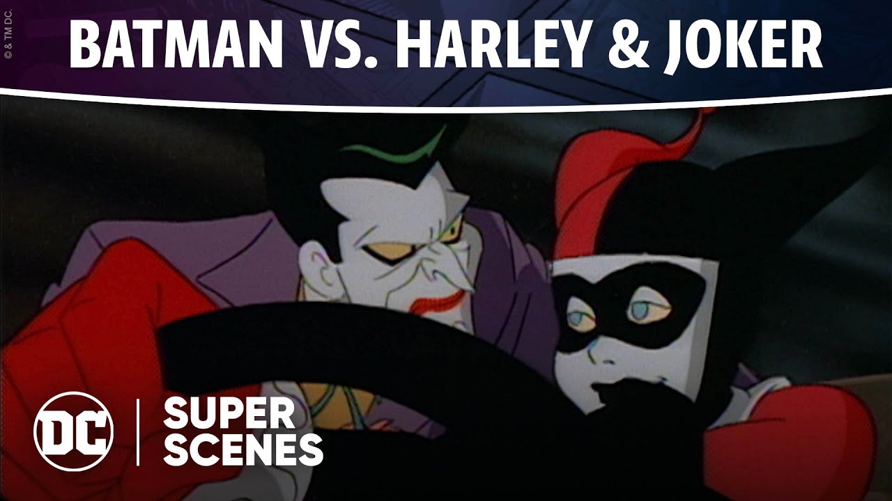 Batman: The Animated Series – Batman vs. Harley & Joker | Super Scenes | DC