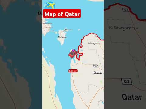 Map of Qatar #map #mapping #qatar #shorts #viralshorts #reels #facts #youtubeshorts