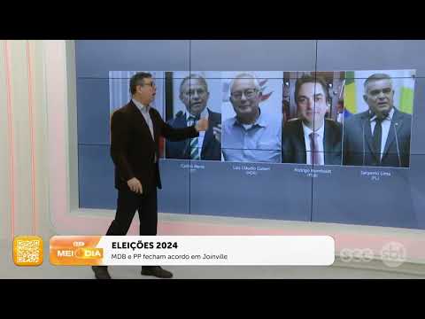 Eleições 2024: MDB e PP fecham acordo em Joinville | Política | Roberto Azevedo