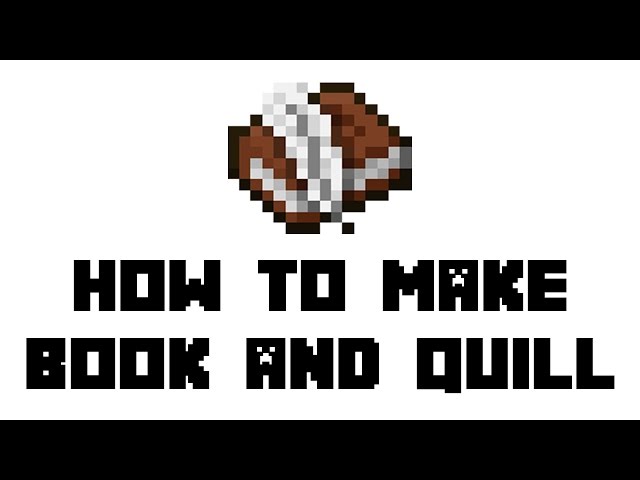 How to make Book and pen in Minecraft