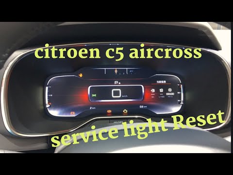 Jak zresetować serwis w Citroenie C5 Aircross. - Citroen C5 Aircross (MK 1)