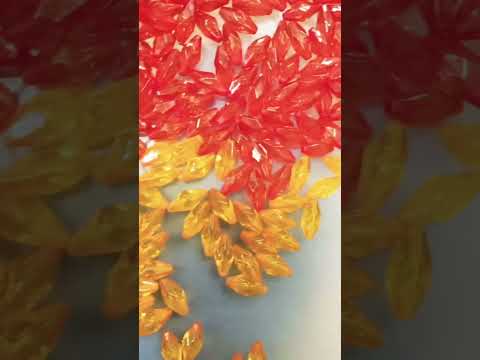 #Red and orange color # rice shape beads#diybeads accessories #shortvideo