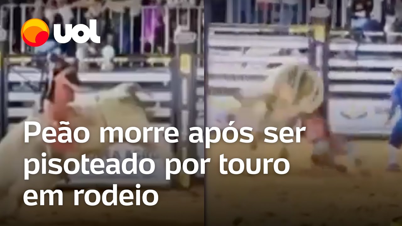 Peão morre após ser pisoteado por touro durante rodeio em Nova Ubiratã MT veja vídeo