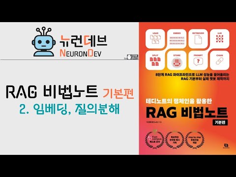 RAG 비법노트 기본편 - 2. 임베딩과 질의분해