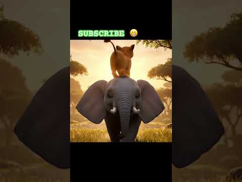 FRIENDSHIP #youtubeshorts #funnycartoo #animatedcartoon #viral #lion #elephant #aivideo #trending