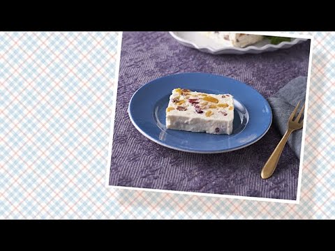 ドライフルーツレアチーズケーキ風｜明治ブルガリアヨーグルト公式ヨーグルトレシピ
