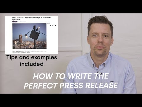 How to write the perfect press release