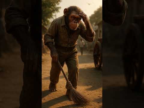 #bandar ki mehnat kaam aai#ai animated videos #subscribe #viral