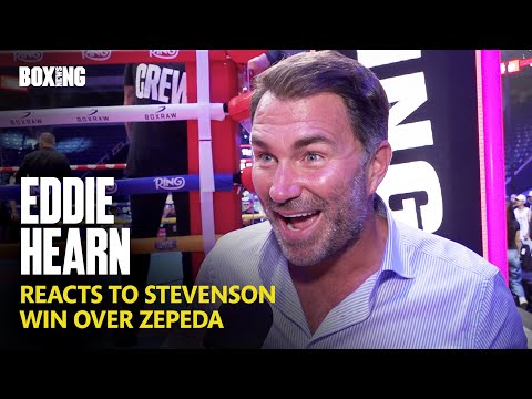 Eddie Hearn Ecstatic Reaction To Shakur Stevenson Win vs Zepeda