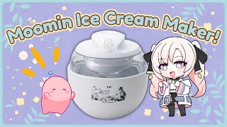 【Handcam】Using my new Moomin ice cream maker!!【Cosmia】
