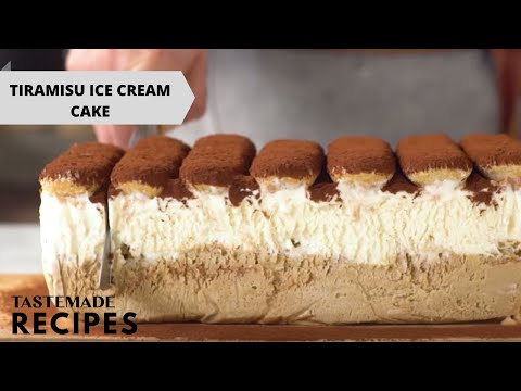 The Best-Ever Tiramisu Ice Cream Cake Recipe | Tastemade