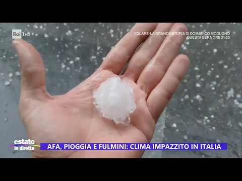 Afa, pioggia e fulmini: clima impazzito in Italia - Estate in diretta 06/08/2024