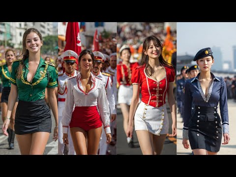 Beauty in Uniform 🌍🔥 A Global Parade Like No Other.