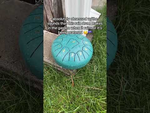 Beautiful Rain Drum for Grandma's Garden! Perfect Mother's Day Gift