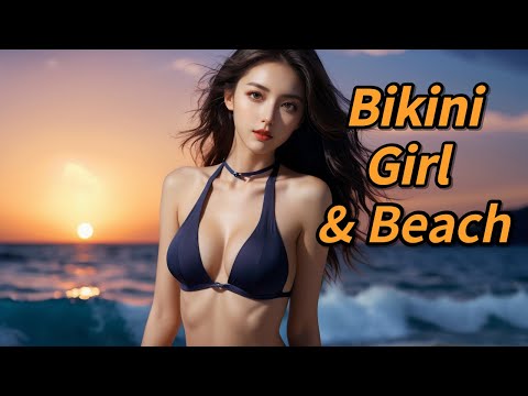 [AI Journey] Bikini Girl & Beach / ビーチのビキニ·ガール   #AIJourney #Beach #Bikini #Girl