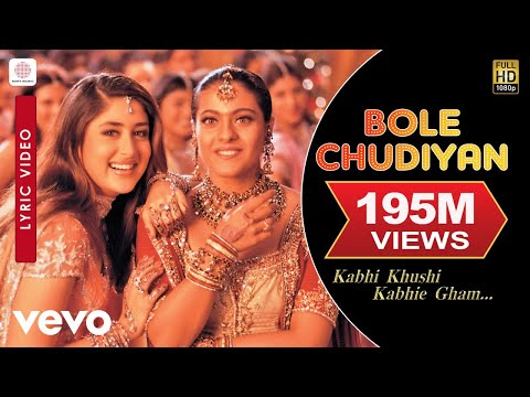 Bole Chudiyan  Lyric - Kabhi Khushi Kabhie Gham | Amitabh | SRK| Hrithik| Kajol | Kareena - UC3MLnJtqc_phABBriLRhtgQ