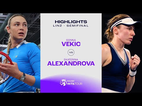 Donna Vekic vs. Ekaterina Alexandrova | 2024 Linz Semifinal | WTA Match Highlights