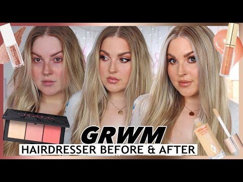 GRWM for my hair appt ????? (BEFORE & AFTER) ? breastfeeding D&M chat