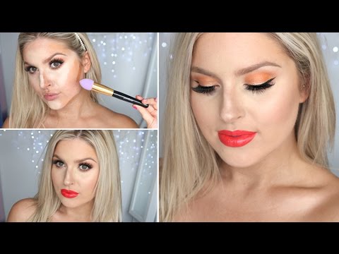 Spring Tangerine Dreams ♡ Orange Eyes, Bright Lips & Cream Contouring! - UCMpOz2KEfkSdd5JeIJh_fxw