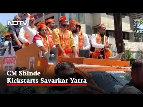 Eknath Shinde's Roadshow To Honour Savarkar Amid Row Over Rahul Gandhi's Remarks