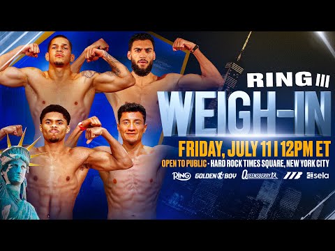 Berlanga vs Sheeraz | Stevenson vs Zepeda | RING III WEIGH-IN