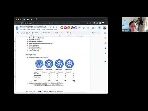 SIG Network Gateway API meeting for 20231009